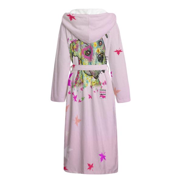 Bunter Bademantel Calli Callmund aus Flanell – flauschig & farbenfroh, Größen S–2XL